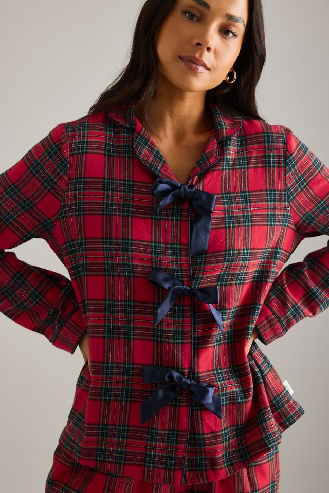 Ensemble de pyjama long à nœud tartan Chelsea Peers #3