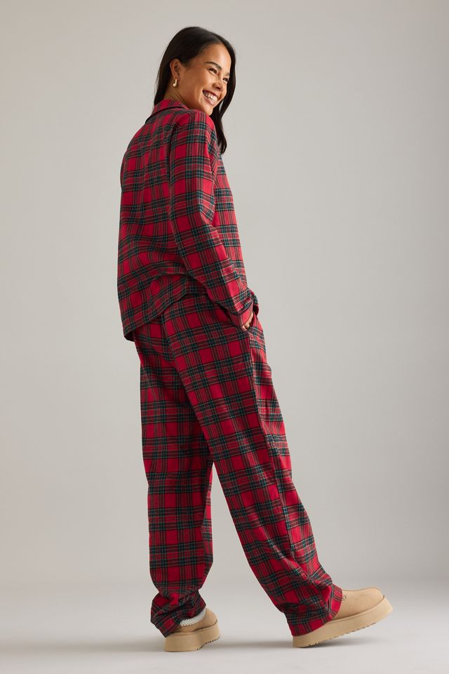 Ensemble de pyjama long à nœud tartan Chelsea Peers #1