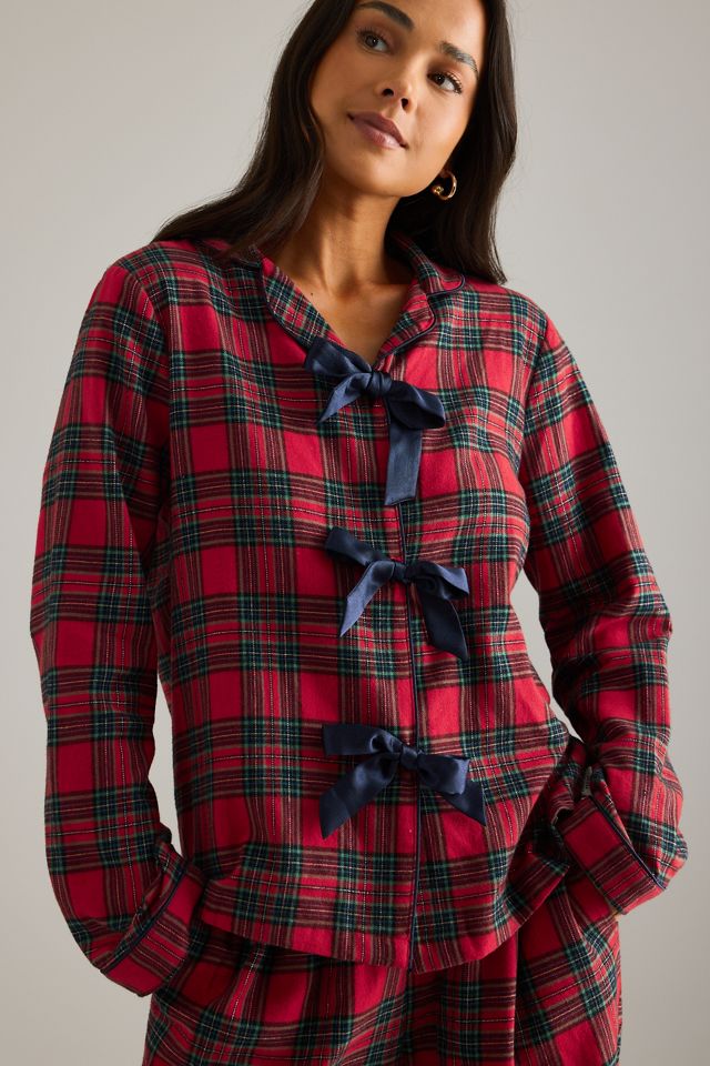 Ensemble de pyjama long à nœud tartan Chelsea Peers #2