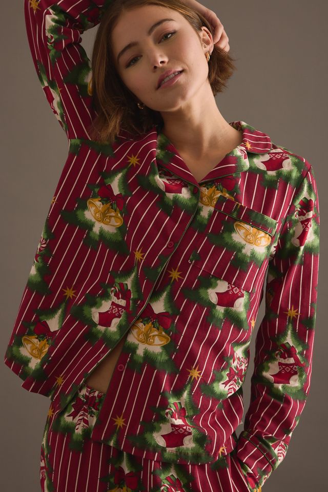Chelsea Peers Christmas Tree Stripe Long Pyjama Set #3