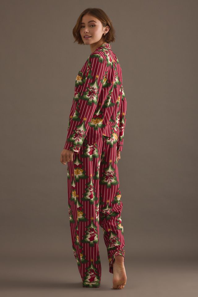 Chelsea Peers Christmas Tree Stripe Long Pyjama Set #1