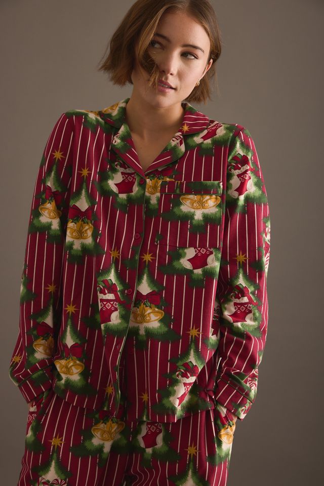 Chelsea Peers Christmas Tree Stripe Long Pyjama Set #2