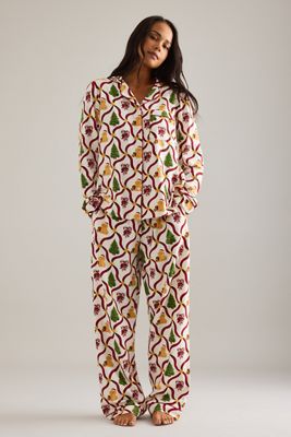 Chelsea Peers Weihnachten Hunde Langer Pyjama Set