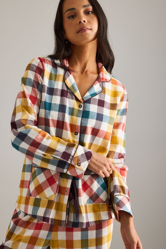 Chelsea Peers Mehrfarbiges Kariertes Langes Pyjama-Set #2