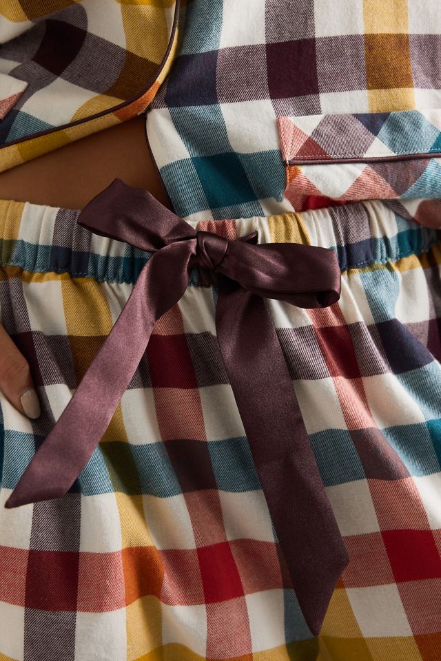 Chelsea Peers Mehrfarbiges Kariertes Langes Pyjama-Set #3
