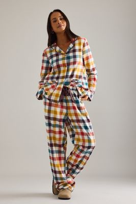 Conjunto de Pijama Largo Chelsea Peers a Cuadros Multicolor