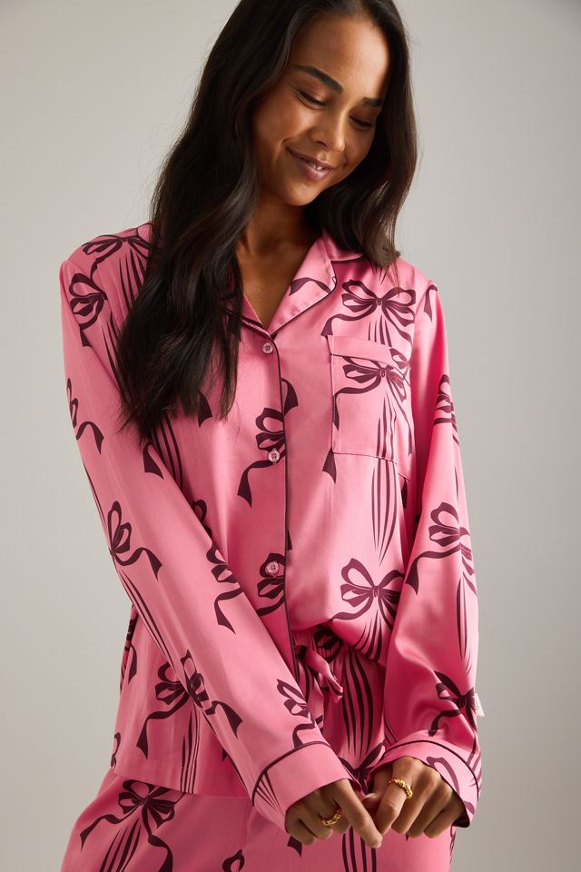 Set Pigiama Lungo Rosa con Fiocco Chelsea Peers #3