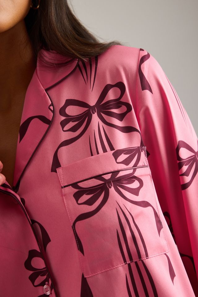 Set Pigiama Lungo Rosa con Fiocco Chelsea Peers #4