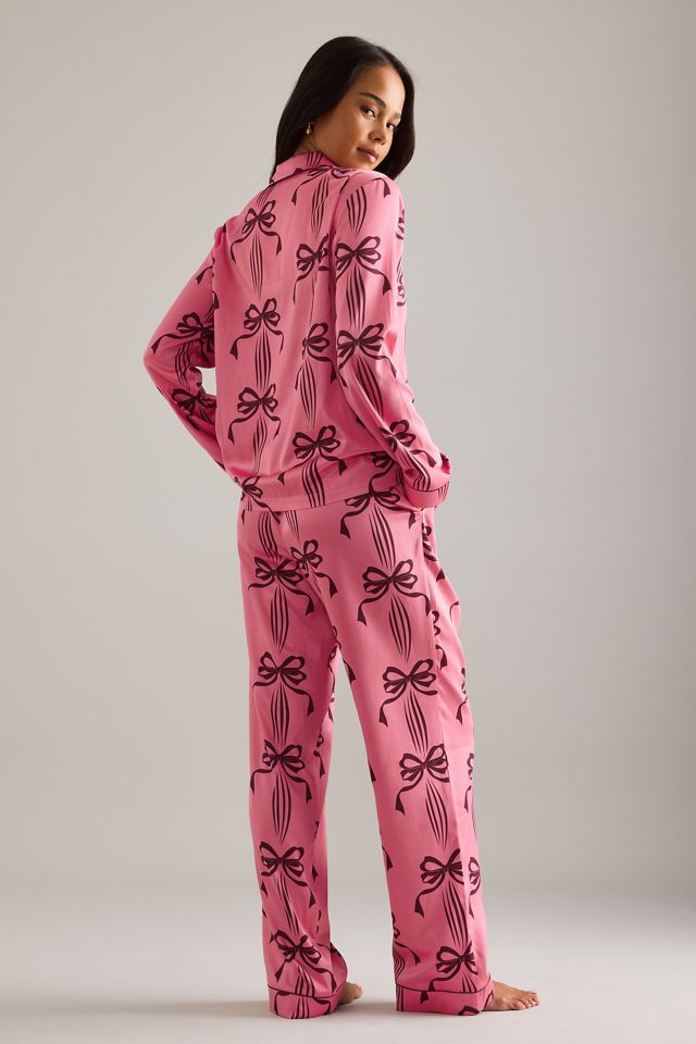 Set Pigiama Lungo Rosa con Fiocco Chelsea Peers #1
