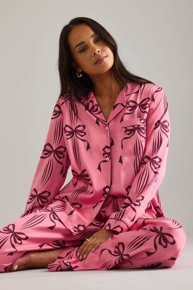 Set Pigiama Lungo Rosa con Fiocco Chelsea Peers #2