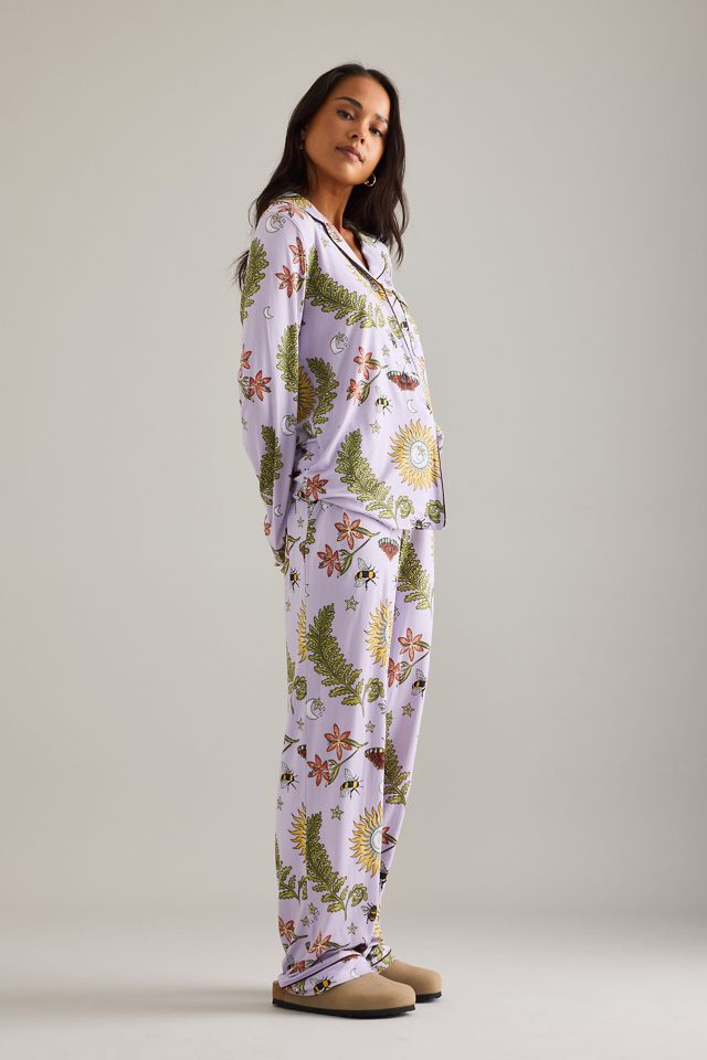 Pyjama long imprimé forêt éclairée par la lune Chelsea Peers #3