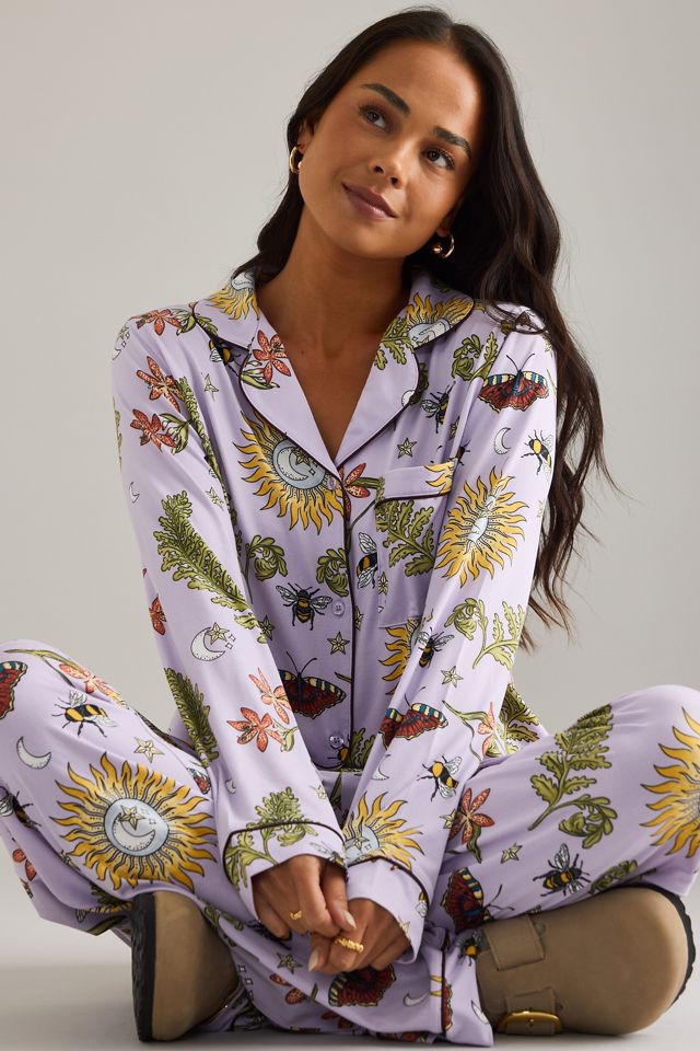 Pyjama long imprimé forêt éclairée par la lune Chelsea Peers #2