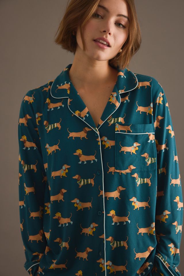 Chelsea Peers Sausage Dog Print Long Pyjama Set #2