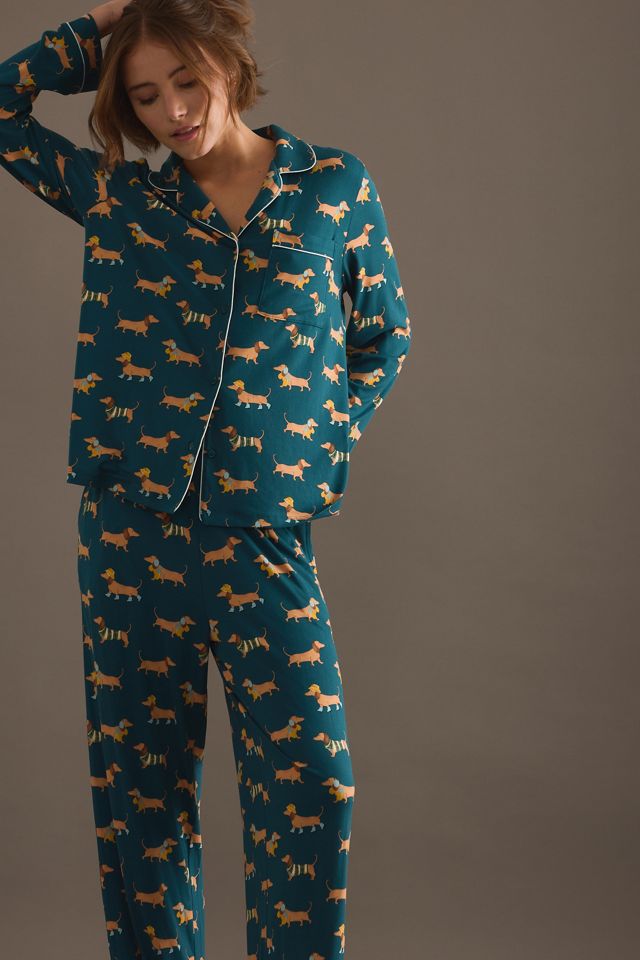 Chelsea Peers Sausage Dog Print Long Pyjama Set #3