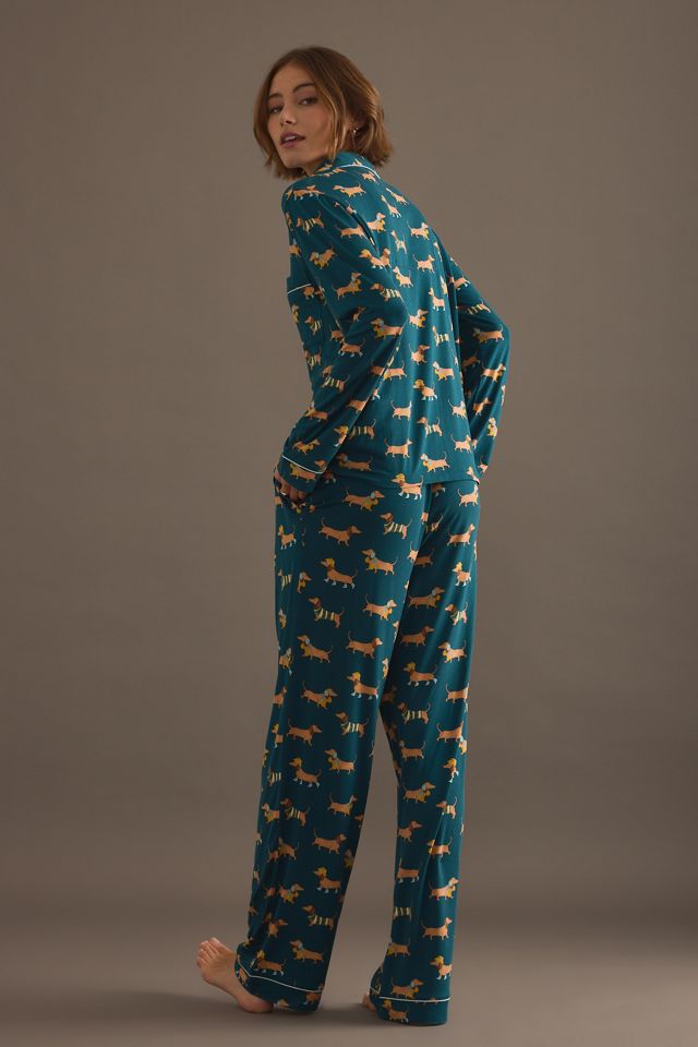 Chelsea Peers Sausage Dog Print Long Pyjama Set #5