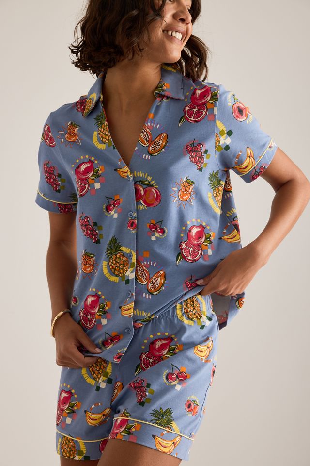 Chelsea Peers Tropische Früchte Kurzes Pyjama-Set #1