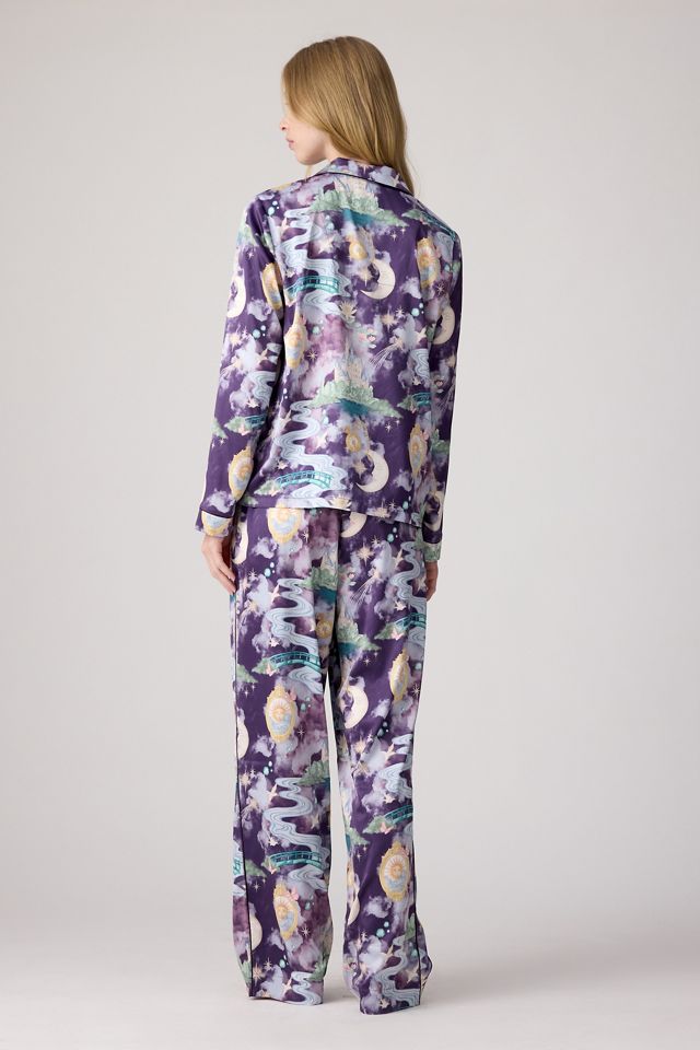 Chelsea Peers Conjunto de Pijama Largo de Satén con Estampado Dreamscape Kingdom #3