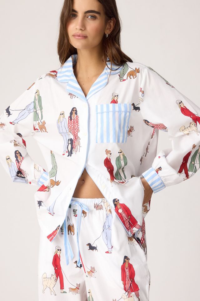 Chelsea Peers Ensemble Pyjama Long Promenade de Chien #1
