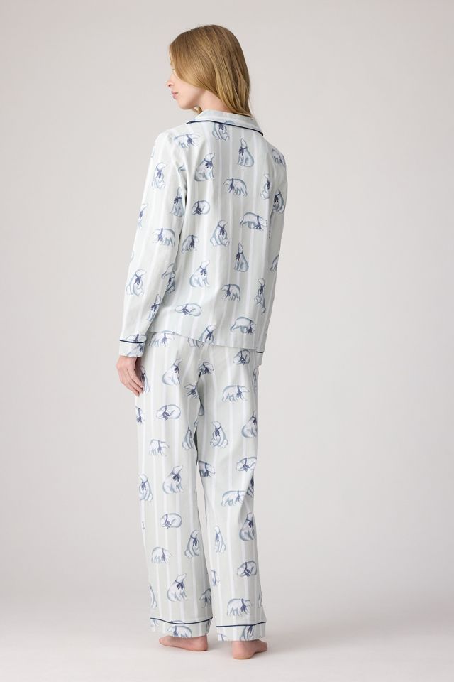 Chelsea Peers Polar Bear Stripe Print Long Pyjama Set | Anthropologie UK