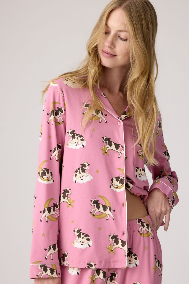 Chelsea Peers Ensemble Pyjama Long Imprimé Vache Cosmique #1