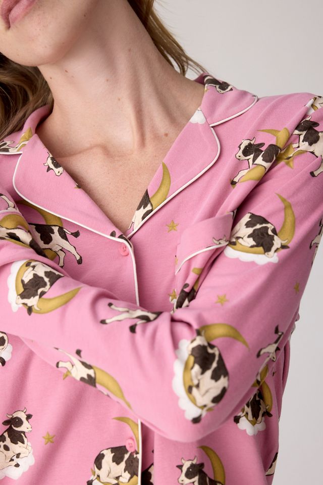 Chelsea Peers Ensemble Pyjama Long Imprimé Vache Cosmique #2