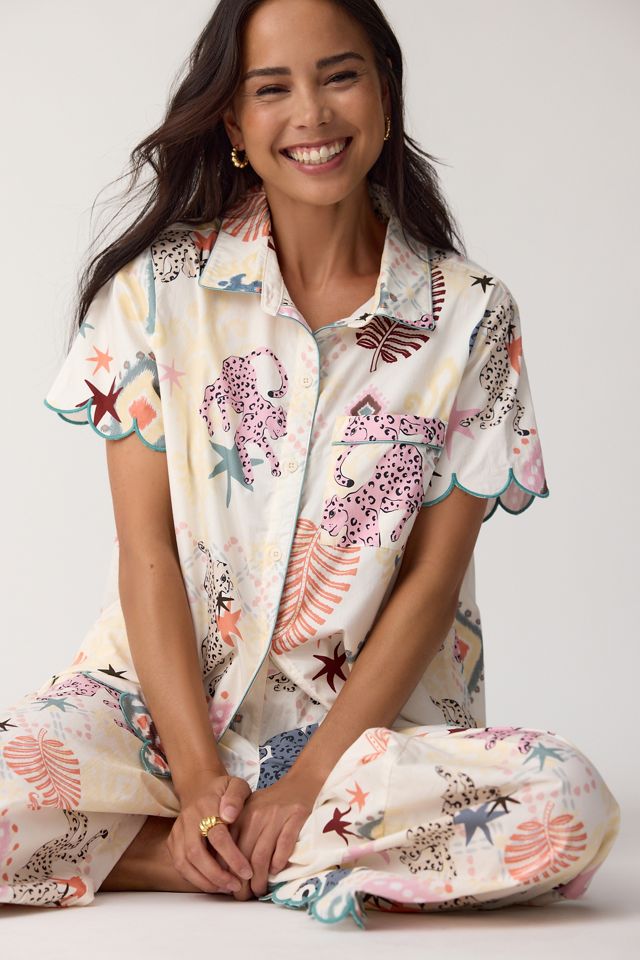 Ensemble pyjama en coton biologique léopard bohème Chelsea Peers #2