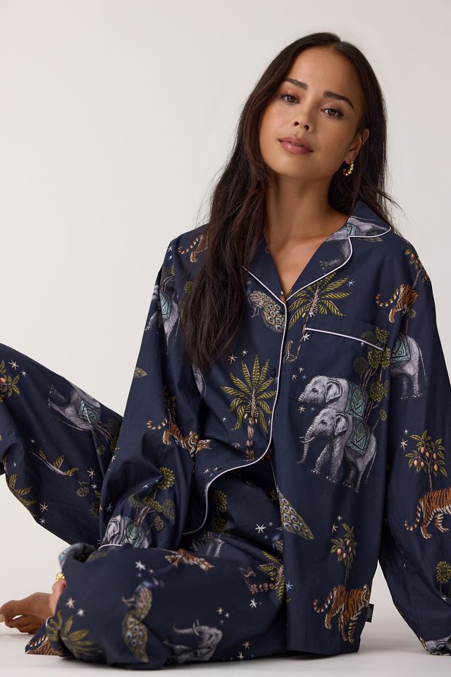 Chelsea Peers Twilight Safari Cotton Long Pyjama Set #3