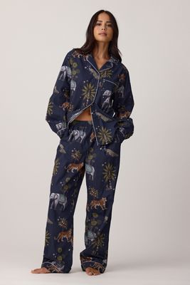 Chelsea Peers Set Pigiama Lungo in Cotone Twilight Safari