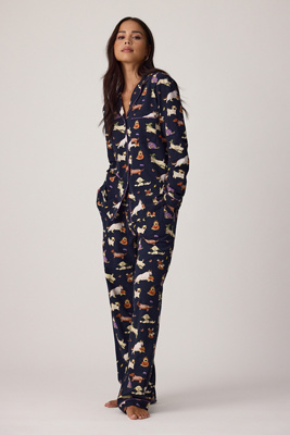 Chelsea Peers Halloween Dogs Long Pyjama Set