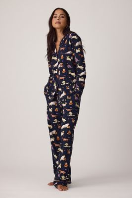 Chelsea Peers Conjunto de Pijama Largo de Perros de Halloween