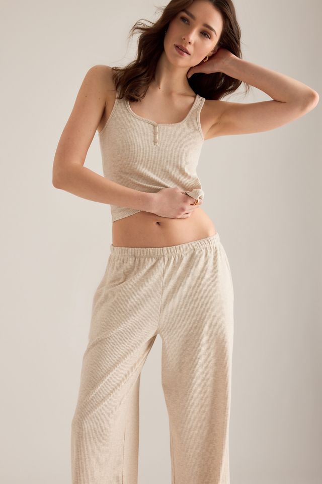 TALA Pointelle Wide-Leg Pyjama Bottoms #3