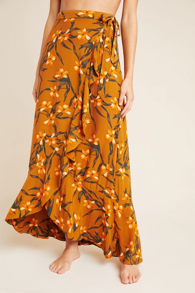 L Space Desiree Wrap Maxi Skirt | Anthropologie