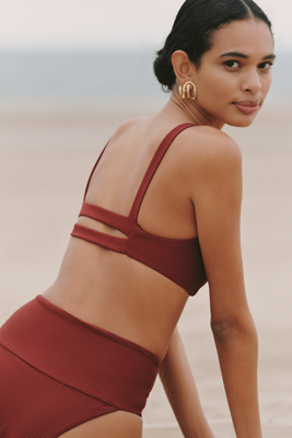 L*space Jess Bikini Top In Burgundy