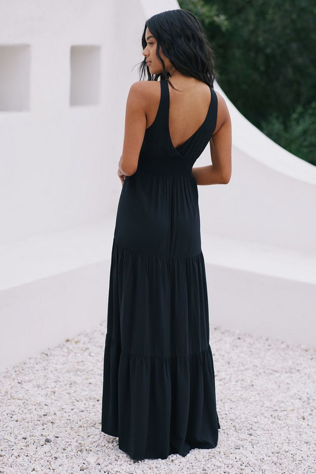 LSPACE Lilikoi V-Neck Smocked Maxi Dress | Anthropologie