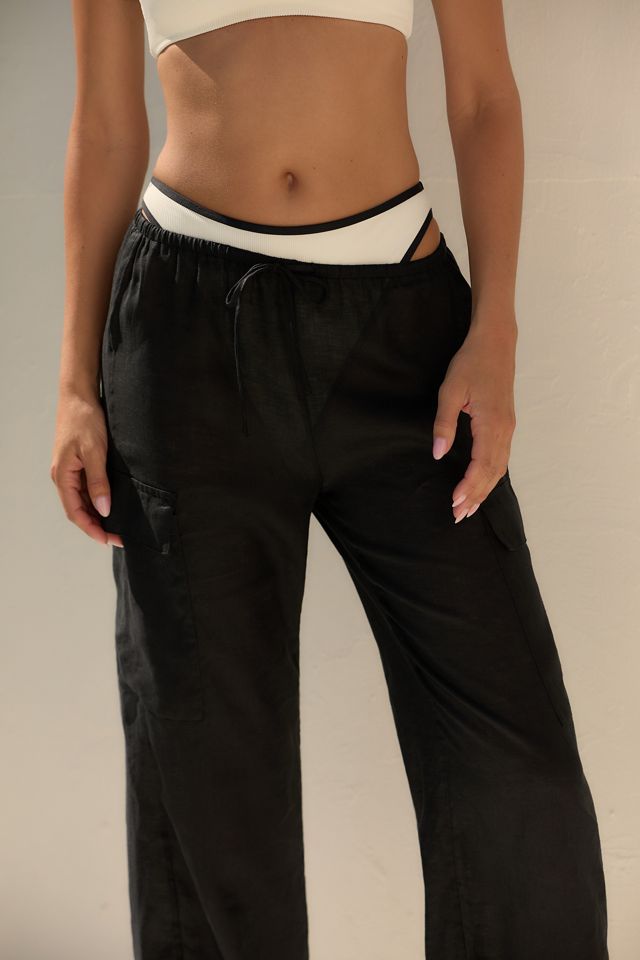 LSPACE Sundown Linen Cargo Pants #2