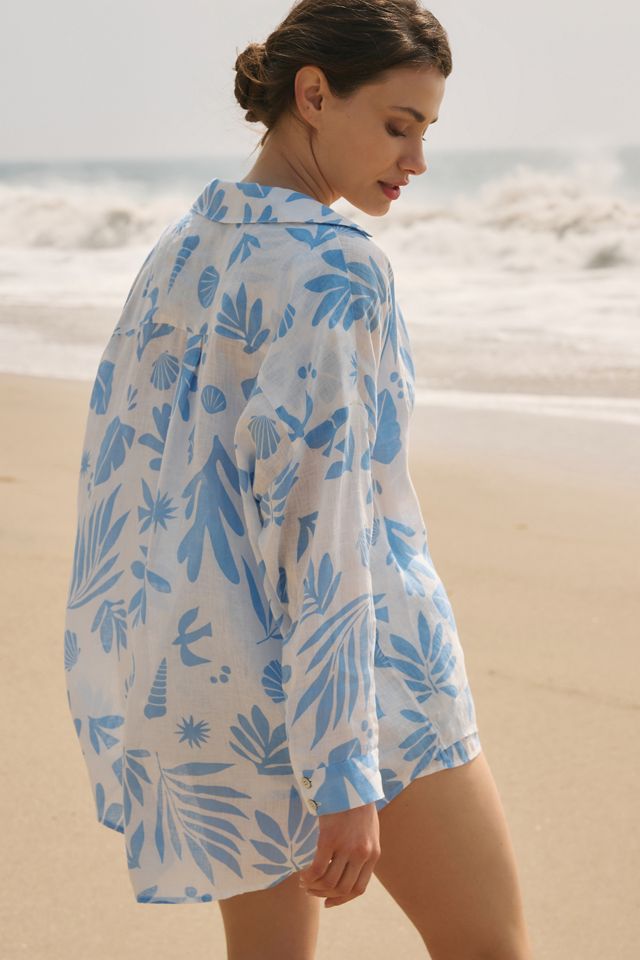 LSPACE Rio Linen Tunic Shirt #1