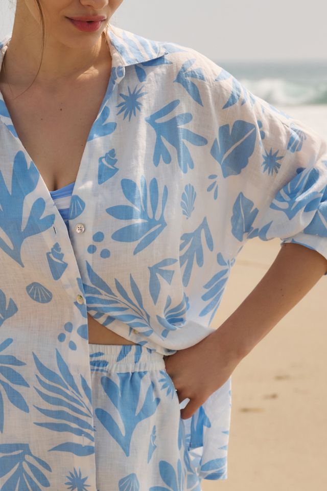 LSPACE Rio Linen Tunic Shirt #2