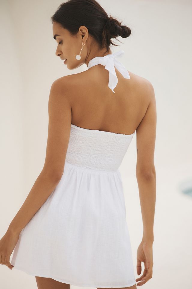 LSPACE Under the Sun Linen Mini Dress | Anthropologie