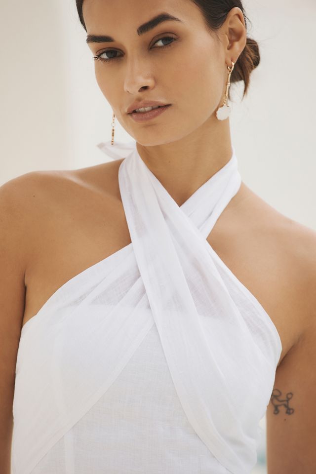 LSPACE Under the Sun Linen Mini Dress | Anthropologie