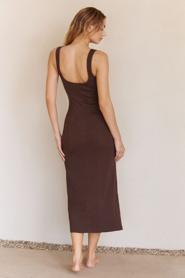 knee length dresses for ladies Vivienne Midi Dress in Cream Medium
