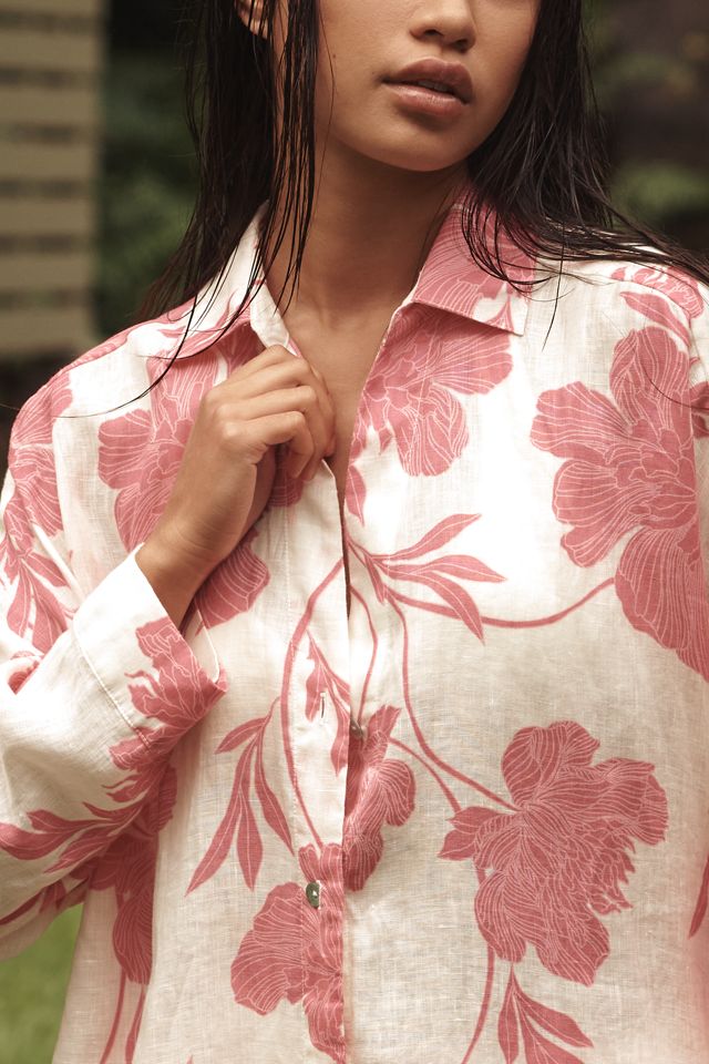 LSPACE Rio Linen Long-Sleeve Tunic #1