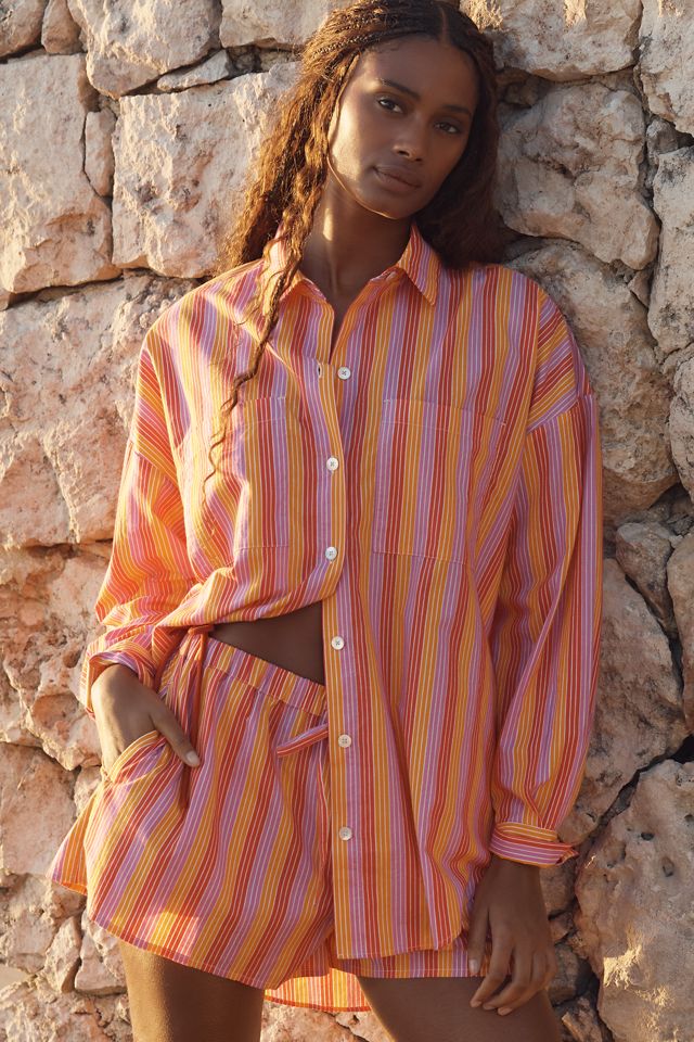 LSPACE Santa Cruz Cotton Buttondown Tunic