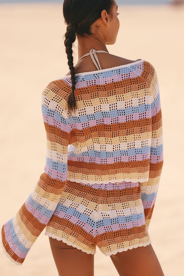 LSPACE Lost Tides Cotton Crochet Top #2