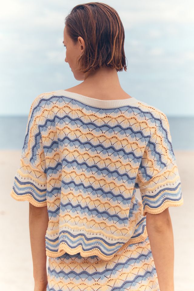 LSPACE Sun Chaser Crochet Crop Top #1
