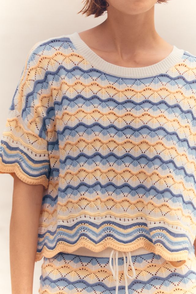 LSPACE Sun Chaser Crochet Crop Top | Anthropologie
