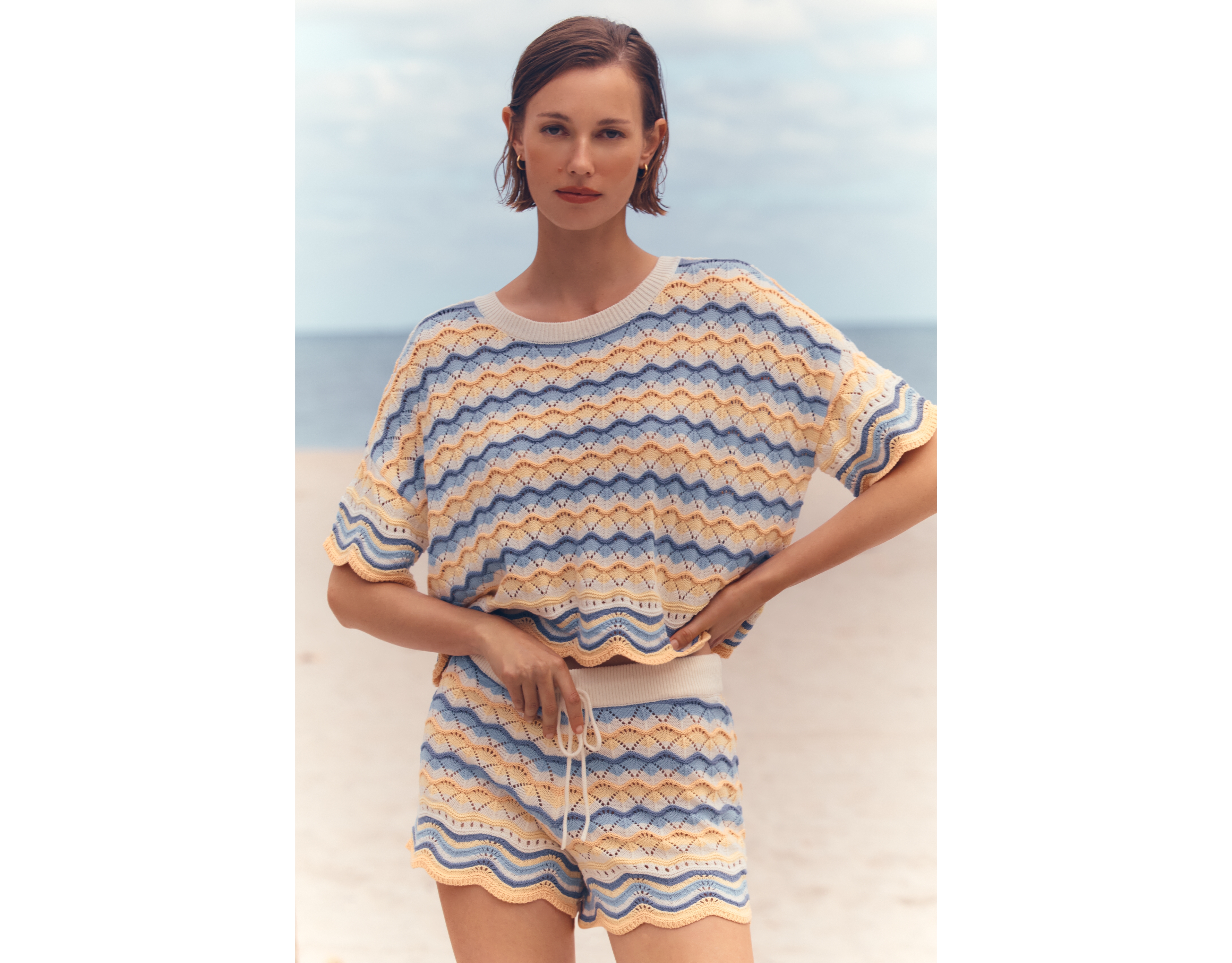 LSPACE Sun Chaser Crochet Crop Top