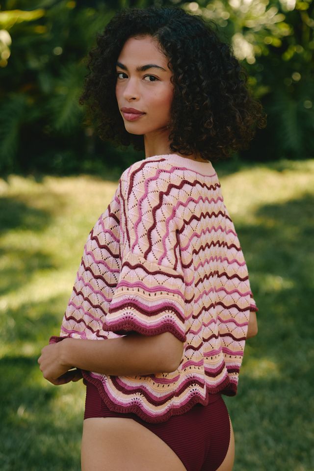 LSPACE Sun Chaser Crochet Crop Top #1