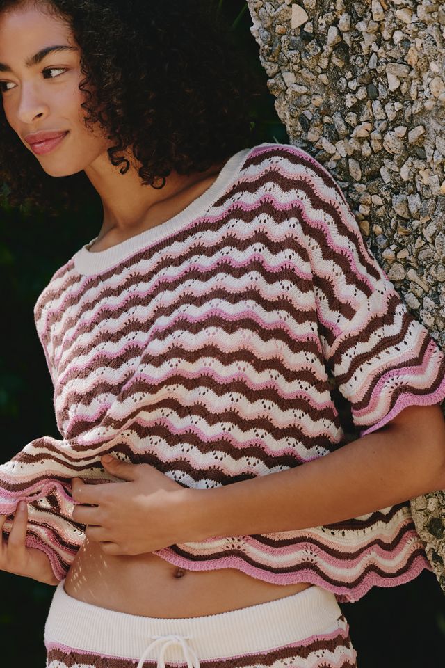 LSPACE Sun Chaser Crochet Crop Top #2