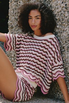 LSPACE Sun Chaser Crochet Crop Top