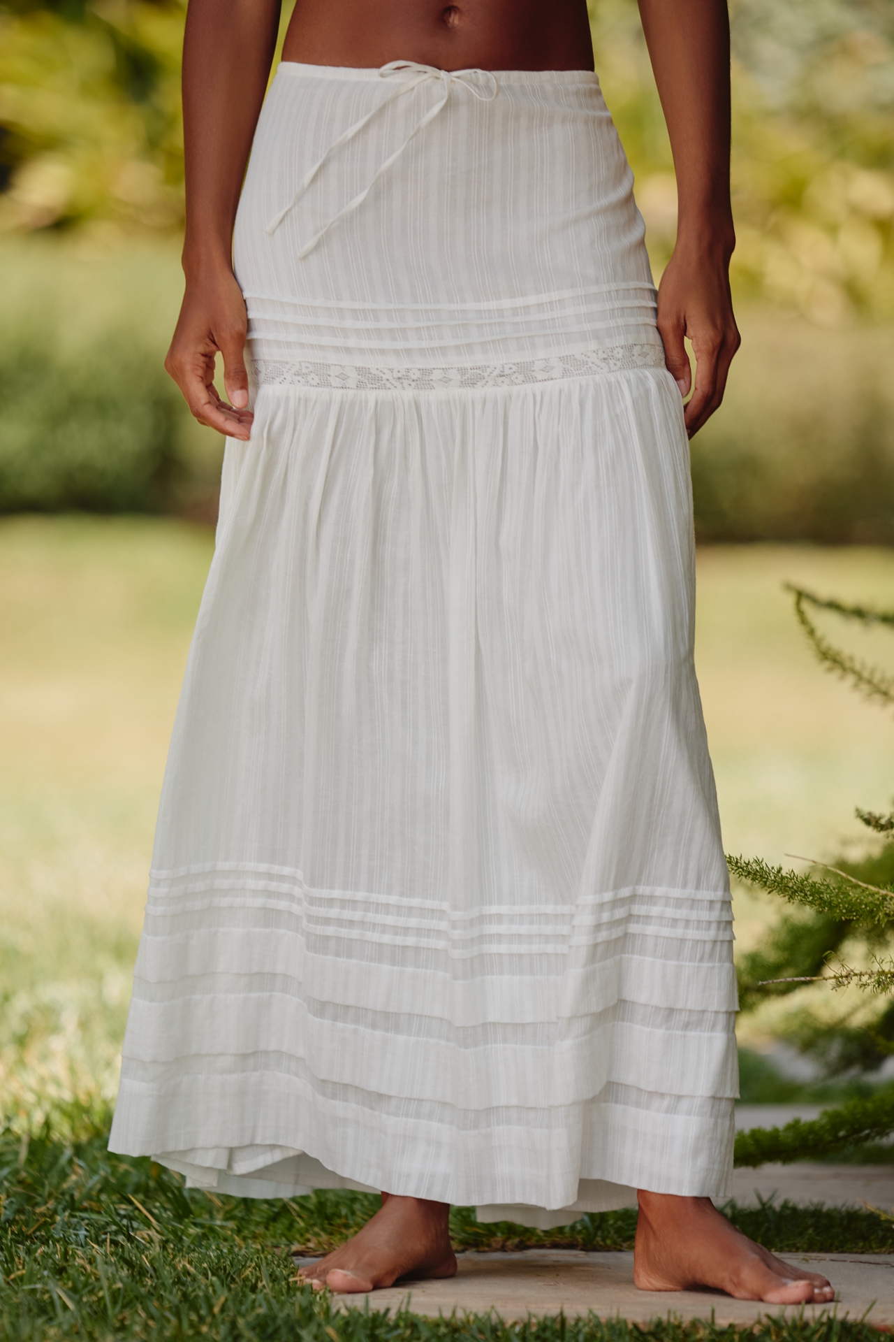 LSPACE Reia Lace Maxi Skirt